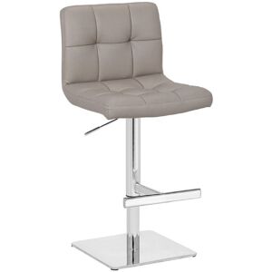 Metro Batson Height Adjustable Swivel Bar Stool Grey Square 45cm W X 47cm D Metro Batson Height Adjustable Swivel Bar Stool Grey Square 45cm W X 47cm D