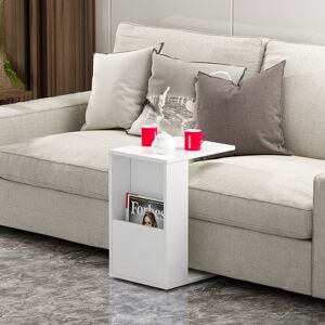 17 Stories Eisaa Side Table White 58.6cm H X 35cm W X 45cm D 17 Stories Eisaa Side Table White 58.6cm H X 35cm W X 45cm D