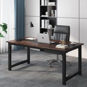 Latitude Run Aalderk Rectangle Computer Desk Vintage Brown/Black 75cm H x 160cm W x 80cm D Latitude Run Aalderk Rectangle Computer Desk Vintage Brown/Black 75cm H x 160cm W x 80cm D