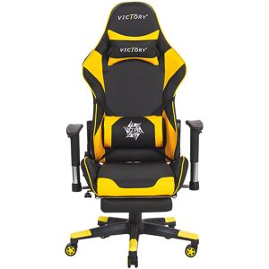 Brayden Studio Fiorelli Ergonomic Gaming Chair Black/Yellow 55cm W X 47cm D Brayden Studio Fiorelli Ergonomic Gaming Chair Black/Yellow 55cm W X 47cm D