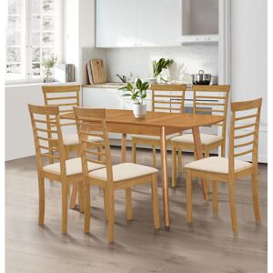 ClassicLiving Ahwahnee Oval 136Cm L x 80Cm W Dining Table Light Oak ClassicLiving Ahwahnee Oval 136Cm L x 80Cm W Dining Table Light Oak