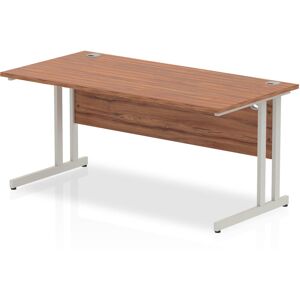 Inbox Zero Impulse 180 Cm W Rectangular Computer Desk Silver/Dark Brown 73cm H x 160cm W x 80cm D Inbox Zero Impulse 180 Cm W Rectangular Computer Desk Silver/Dark Brown 73cm H x 160cm W x 80cm D