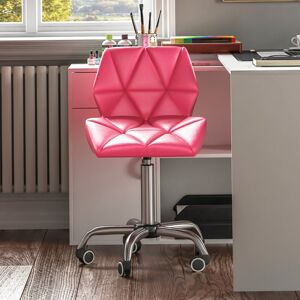 Latitude Run Muskoka Swivel Desk Chair Faux Leather With Adjustable Height, UKFR Certified Pink 37.8cm H X 47.5cm W X 49cm D Latitude Run Muskoka Swivel Desk Chair Faux Leather With Adjustable Height, UKFR Certified Pink 37.8cm H X 47.5cm W X 49cm D