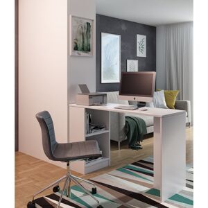 Latitude Run Mikami 125cm W Rectangle Writing Desk White 79cm H X 125cm W X 47cm D Latitude Run Mikami 125cm W Rectangle Writing Desk White 79cm H X 125cm W X 47cm D