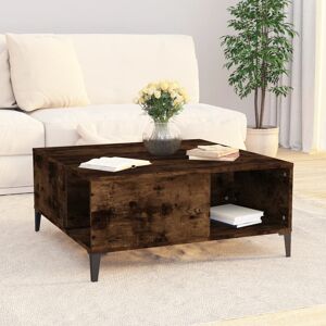 Ebern Designs Leverick Coffee Table with Storage Smoked Oak 36.5cm H X 80cm W X 80cm D Ebern Designs Leverick Coffee Table with Storage Smoked Oak 36.5cm H X 80cm W X 80cm D
