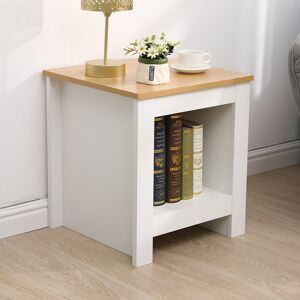 Rosalind Wheeler Spark Side Table White 50cm H X 45cm W X 45cm D Rosalind Wheeler Spark Side Table White 50cm H X 45cm W X 45cm D