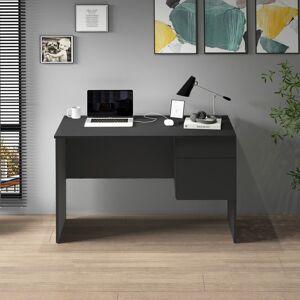 17 Stories Desk Rudman 1 door 1 drawer matt / concrete L.110 P.50 H.75 Grey 75cm H X 110cm W X 50cm D 17 Stories Desk Rudman 1 door 1 drawer matt / concrete L.110 P.50 H.75 Grey 75cm H X 110cm W X 50cm D