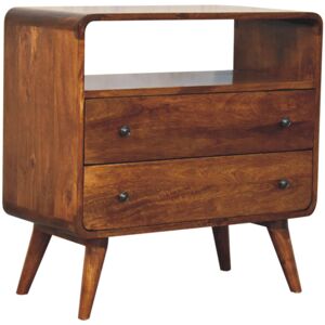 Alpen Home 70cm Solid Wood Console Table Brown 70cm H X 70cm W X 35cm D Alpen Home 70cm Solid Wood Console Table Brown 70cm H X 70cm W X 35cm D