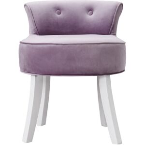 Lark Manor Abingt Solid Wood Dressing Table Stool White/Purple 62cm H X 49cm W X 49cm D Lark Manor Abingt Solid Wood Dressing Table Stool White/Purple 62cm H X 49cm W X 49cm D