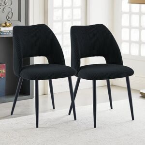 Fairmont Park Efrat Wide Back Upholstered Dining Chair Black 78cm H X 52cm W Fairmont Park Efrat Wide Back Upholstered Dining Chair Black 78cm H X 52cm W