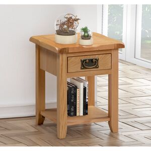 Alpen Home Eldred Side Table with Storage Brown 45cm H X 36cm W X 36cm D Alpen Home Eldred Side Table with Storage Brown 45cm H X 36cm W X 36cm D