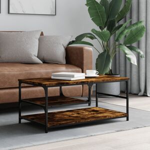 Borough Wharf Sandin Coffee Table with Storage Smoked Oak 40cm H X 90cm W X 49cm D Borough Wharf Sandin Coffee Table with Storage Smoked Oak 40cm H X 90cm W X 49cm D