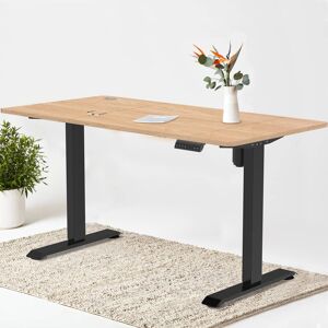 Brayden Studio Alleson 180Cm W Height Adjustable Rectangular Standing Desk Black 180cm W X 80cm D Brayden Studio Alleson 180Cm W Height Adjustable Rectangular Standing Desk Black 180cm W X 80cm D