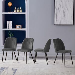 Brayden Studio Barez Velvet Upholstered Armless Dining Chair with Adjustable Feet Grey 84.5cm H X 45.5cm W X 45cm D Brayden Studio Barez Velvet Upholstered Armless Dining Chair with Adjustable Feet Grey 84.5cm H X 45.5cm W X 45cm D