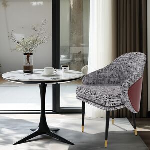 Fairmont Park Set Of 2 Linen Dining Chairs Upholstered High Back Soft Padded Seat Side Chairs For Kitchen Dining Living Room Grey/Red 82cm H X 55cm W X 48cm D Fairmont Park Set Of 2 Linen Dining Chairs Upholstered High Back Soft Padded Seat Side Chairs For Kitchen Dining Living Room Grey/Red 82cm H X 55cm W X 48cm D