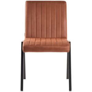 Rio Freddy Upholstered Dining Chair Cognac 86cm H X 50cm W X 60cm D Rio Freddy Upholstered Dining Chair Cognac 86cm H X 50cm W X 60cm D