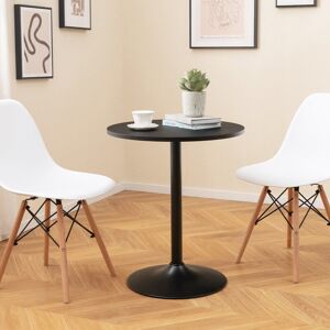 George Oliver 60Cm Round Dining Table Modern Table Small Circle Dining Table Black George Oliver 60Cm Round Dining Table Modern Table Small Circle Dining Table Black