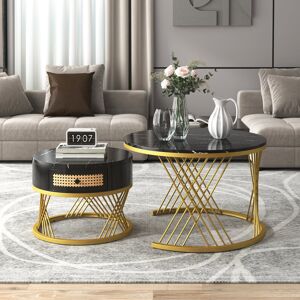 Fairmont Park Rosalie Frame Coffee Table with Storage Black 45.5cm H X 70cm W X 70cm D Fairmont Park Rosalie Frame Coffee Table with Storage Black 45.5cm H X 70cm W X 70cm D