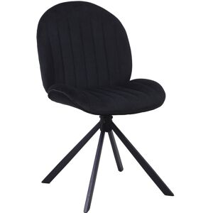 17 Stories Swivel Velvet Office Chair With Crossed Metal Legs For Home Office Black 87cm H X 48cm W X 44cm D 17 Stories Swivel Velvet Office Chair With Crossed Metal Legs For Home Office Black 87cm H X 48cm W X 44cm D
