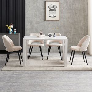 Brayden Studio Raelene Upholstered Fabric Armless Dining Chair Beige 82cm H X 51cm W X 56cm D Brayden Studio Raelene Upholstered Fabric Armless Dining Chair Beige 82cm H X 51cm W X 56cm D