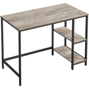 Borough Wharf Alaudin 100Cm W Rectangle Computer Desk Greige/Black 76.00cm H X 100cm W X 50cm D Borough Wharf Alaudin 100Cm W Rectangle Computer Desk Greige/Black 76.00cm H X 100cm W X 50cm D