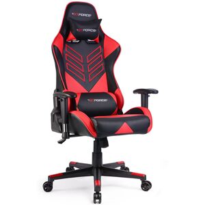 Brayden Studio Forde Gaming Chair Red/Black Faux Leather 129cm H X 68cm W X 72cm D Brayden Studio Forde Gaming Chair Red/Black Faux Leather 129cm H X 68cm W X 72cm D