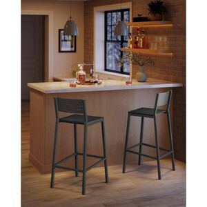 Rio 72.5cm Bar Stool Black 43.1cm W X 50.7cm D Rio 72.5cm Bar Stool Black 43.1cm W X 50.7cm D
