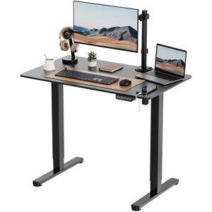 VonHaus Height Adjustable Rectangle Standing Desk Black/Black 120 W x 60 D VonHaus Height Adjustable Rectangle Standing Desk Black/Black 120 W x 60 D