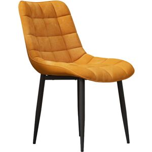 Fairmont Park Upholstered Dining Chair in Mustard Black 85cm H X 51.5cm W X 60cm D Fairmont Park Upholstered Dining Chair in Mustard Black 85cm H X 51.5cm W X 60cm D