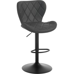 George Oliver Bar stool, height -adjustable bar stool, 360 ° swivel stool, stool with backrest, ergonomic bistro chair, faux leather metal frame, for bar bistro kit Anthracite 47cm W X 39cm D George Oliver Bar stool, height -adjustable bar stool, 360 ° swivel stool, stool with backrest, ergonomic bistro chair, faux leather metal frame, for bar bistro kit Anthracite 47cm W X 39cm D