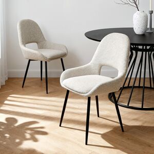 Latitude Run Pebble – Upholstered Dining Chairs In Premium Textured Linen Beige 90cm H X 58cm W X 60cm D Latitude Run Pebble – Upholstered Dining Chairs In Premium Textured Linen Beige 90cm H X 58cm W X 60cm D