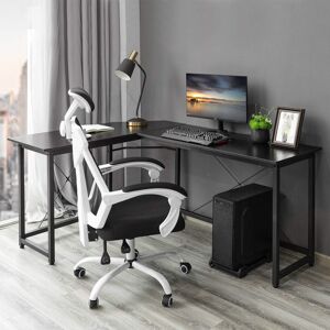 Inbox Zero Majoch 167cm W Height Adjustable L-Shaped Computer Desk Black 74cm H X 167cm W X 120.5cm D Inbox Zero Majoch 167cm W Height Adjustable L-Shaped Computer Desk Black 74cm H X 167cm W X 120.5cm D