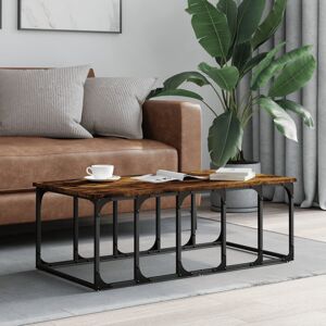 Borough Wharf Kennerdell Frame Coffee Table Smoked Oak 35.5cm H X 100cm W X 50cm D Borough Wharf Kennerdell Frame Coffee Table Smoked Oak 35.5cm H X 100cm W X 50cm D