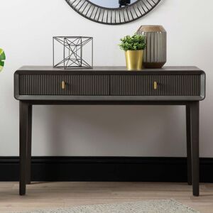 Canora Grey Azuzena 120.5Cm Console Table for Living Room, Wooden Hallway Table with 2 Drawers Grey 80cm H X 120.5cm W X 43cm D Canora Grey Azuzena 120.5Cm Console Table for Living Room, Wooden Hallway Table with 2 Drawers Grey 80cm H X 120.5cm W X 43cm D
