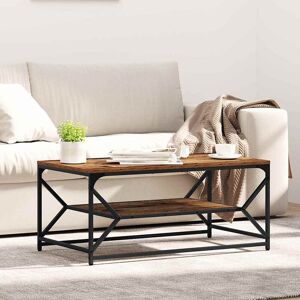 Borough Wharf Coffee Table With Shelf – Artisan Oak, 90X50x40 Cm, Made Of Engineered Wood Brown Borough Wharf Coffee Table With Shelf – Artisan Oak, 90X50x40 Cm, Made Of Engineered Wood Brown