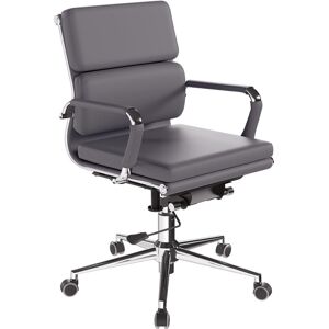 Brayden Studio Bisente Leather - Bonded Office Chair Grey 490cm W X 495cm D Brayden Studio Bisente Leather - Bonded Office Chair Grey 490cm W X 495cm D
