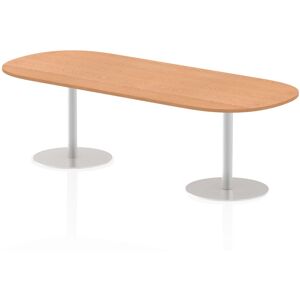 17 Stories Libbe Racetrack Conference Table Oak 72.5cm H x 240cm W x 100cm D 17 Stories Libbe Racetrack Conference Table Oak 72.5cm H x 240cm W x 100cm D