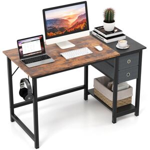 Borough Wharf Addelaide Rectangle Writing Desk Brown 60cm H x 120cm W x 75cm D Borough Wharf Addelaide Rectangle Writing Desk Brown 60cm H x 120cm W x 75cm D