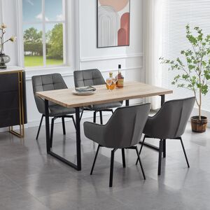 Canora Grey 2 X Dining Chair, Velvet Padded Seat 360°Swivel Armchair With Backrest And Metal Legs, Black Dark Grey 83cm H X 43cm W X 46cm D Canora Grey 2 X Dining Chair, Velvet Padded Seat 360°Swivel Armchair With Backrest And Metal Legs, Black Dark Grey 83cm H X 43cm W X 46cm D