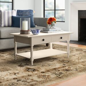 Three Posts Banes Solid Wood 4 Legs Coffee Table with Storage Vintage Grey 47cm H X 105cm W X 55cm D Three Posts Banes Solid Wood 4 Legs Coffee Table with Storage Vintage Grey 47cm H X 105cm W X 55cm D