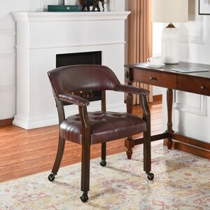 Longshore Tides Blankenship Upholstered Dining Chair Wine Red 78cm H X 64cm W X 64cm D Longshore Tides Blankenship Upholstered Dining Chair Wine Red 78cm H X 64cm W X 64cm D