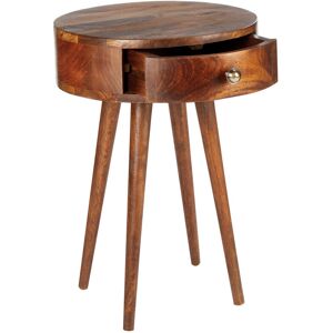 George Oliver Round Side Table Light Oak;Light Oak 57cm H X 40cm W X 40cm D George Oliver Round Side Table Light Oak;Light Oak 57cm H X 40cm W X 40cm D