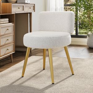 Fairmont Park Ackerly 60cm Tall Iron Dressing Table Stool Cream 60cm H X 45cm W X 47cm D Fairmont Park Ackerly 60cm Tall Iron Dressing Table Stool Cream 60cm H X 45cm W X 47cm D