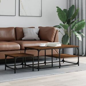 Borough Wharf Sherick Coffee Table Brown Oak 40cm H X 100cm W X 50cm D Borough Wharf Sherick Coffee Table Brown Oak 40cm H X 100cm W X 50cm D