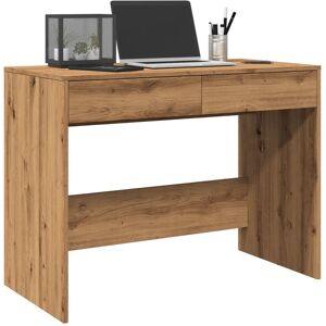Ebern Designs Gargiulo Desk Artisan oak 76.5cm H X 101cm W X 50cm D Ebern Designs Gargiulo Desk Artisan oak 76.5cm H X 101cm W X 50cm D