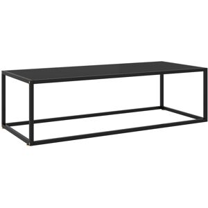 Ebern Designs Adhvik Frame Coffee Table Black 35cm H x 120cm W x 50cm D Ebern Designs Adhvik Frame Coffee Table Black 35cm H x 120cm W x 50cm D