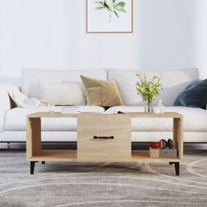 17 Stories Coffee Table Brown Oak 102 x 50 x 40 Cm Engineered Wood Sonoma Oak 40cm H X 102cm W X 50cm D 17 Stories Coffee Table Brown Oak 102 x 50 x 40 Cm Engineered Wood Sonoma Oak 40cm H X 102cm W X 50cm D