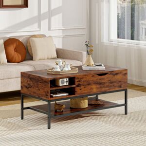Borough Wharf Alaijha Lift Top Coffee Table with Storage Brown 47cm H X 100cm W X 49cm D Borough Wharf Alaijha Lift Top Coffee Table with Storage Brown 47cm H X 100cm W X 49cm D