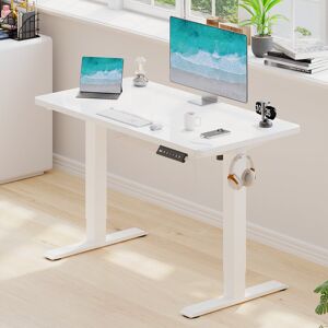 Inbox Zero ONE PIECE Height Adjustable Standing Desk With Memory Smart Panel Office Electric Standing Computer Desk With USB Charge White/White 72cm H x 110cm W x 53cm D Inbox Zero ONE PIECE Height Adjustable Standing Desk With Memory Smart Panel Office Electric Standing Computer Desk With USB Charge White/White 72cm H x 110cm W x 53cm D