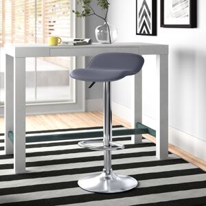 Zipcode Design Estey Swivel Height Adjustable Bar Stool Grey 40.5cm W X 44cm D Zipcode Design Estey Swivel Height Adjustable Bar Stool Grey 40.5cm W X 44cm D